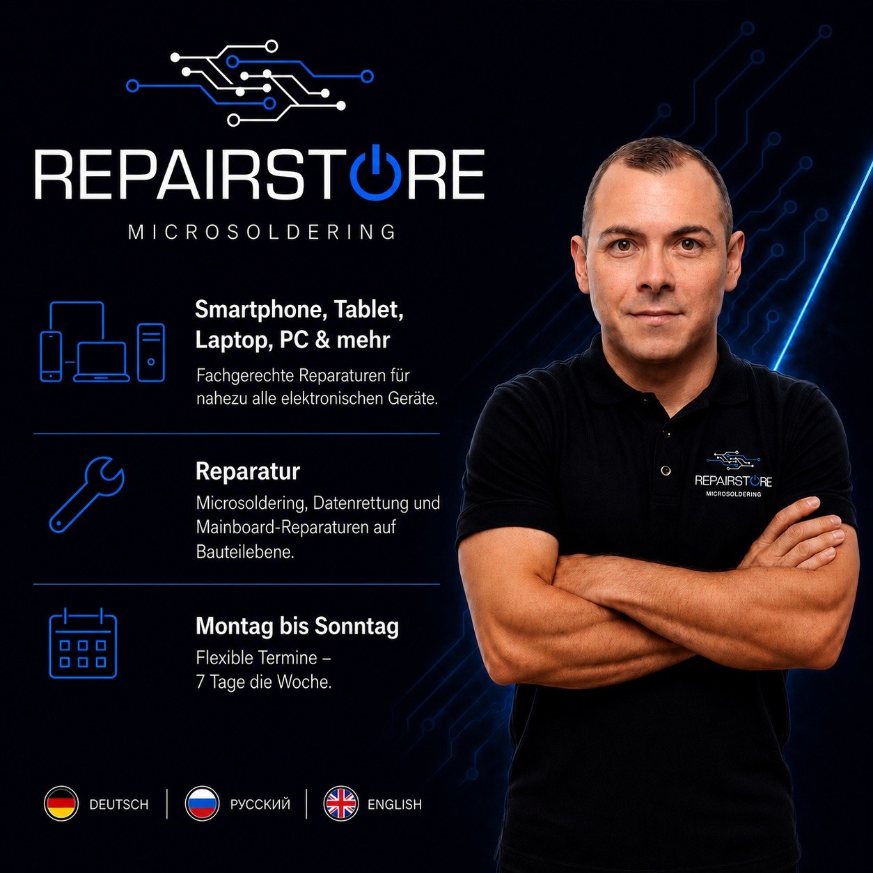RD-Repairstore – Reparaturen auf Platinenebene